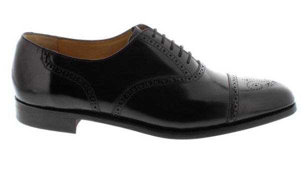 Barker Alfred Black Formal Leather Shoe | Mens Larger Sized Shoes