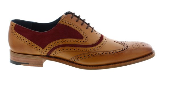 Barker McClean Cedar/Bugundy Leather Shoe | Mens Larger Sized Shoes