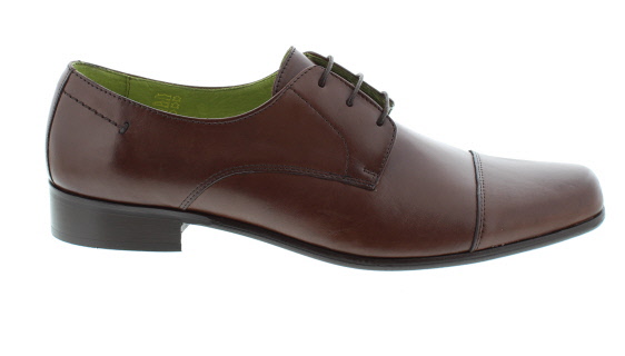 WalkTall Lisbon Brown Leather Formal Shoe | Mens Larger Sized Shoes