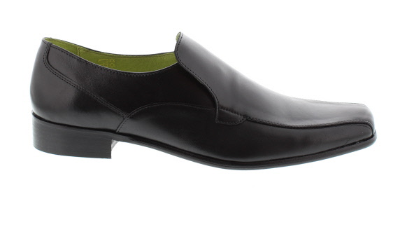 WalkTall Faro Black Leather Formal Shoe | Mens Larger Sized Shoes