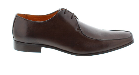 WalkTall Camden Chocolate Leather Formal Shoe | Mens Larger Sized Shoes