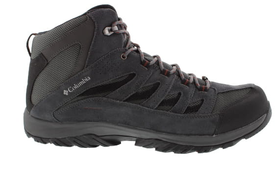 Columbia Crestwood Mid Grey/Deep Rust Walking Boot | Mens Larger Sized Shoes