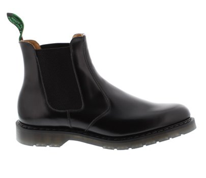 NPS Solovair Solovair Black Hi-Shine Leather Dealer Boot | Mens Larger Sized Shoes