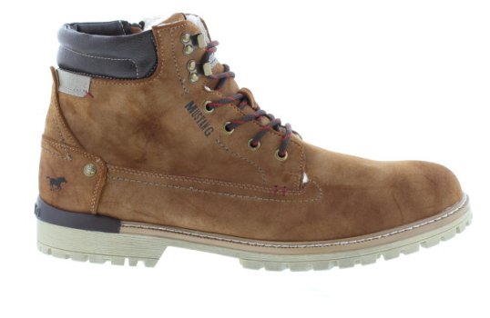 Mustang Frankie Mid Brown Suede Effect Boot | Mens Larger Sized Shoes