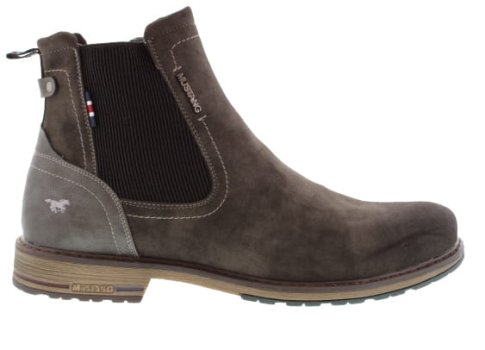 Mustang Halo Graphite Suede Effect Dealer Boot | Mens Larger Sized Shoes