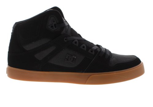 DC Shoes Court Pure Black/Pirate Skater High Top | Mens Larger Sized Shoes