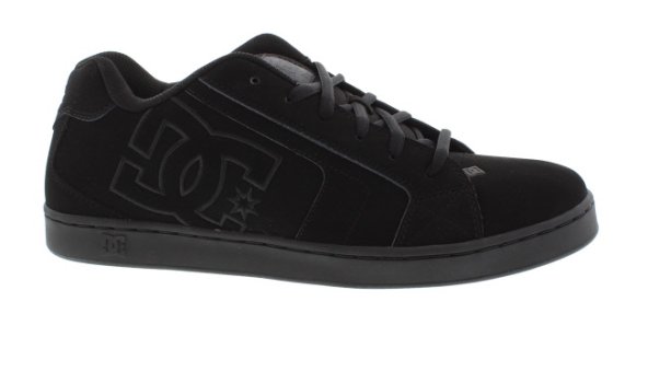 DC Shoes Net Triple Black Skater Style Shoe | Mens Larger Sized Shoes