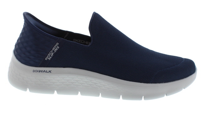 Skechers Go Walk Flex Navy/Grey Slip-Ins Sneaker - Walktall