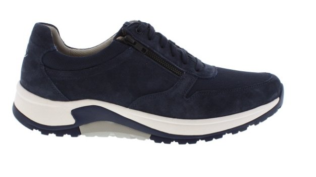 Pius Gabor James Marine Blue Casual Rollingsoft Sneaker | Mens Larger Sized Shoes