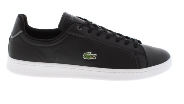 Lacoste Carnaby Casual Black/White Leather Sneaker | Mens Larger Sized Shoes