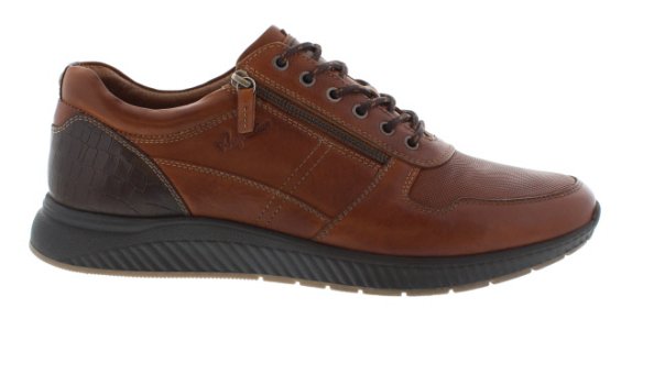 Australian Hurricane Cognac Retro Leather Sneaker | Mens Larger Sized Shoes