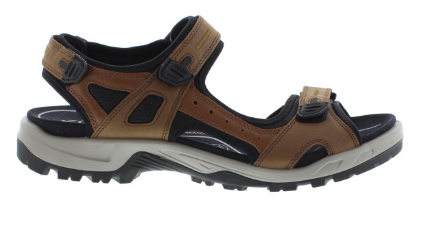 Ecco Offroad Espresso Waxy Leather Sandal | Mens Larger Sized Shoes