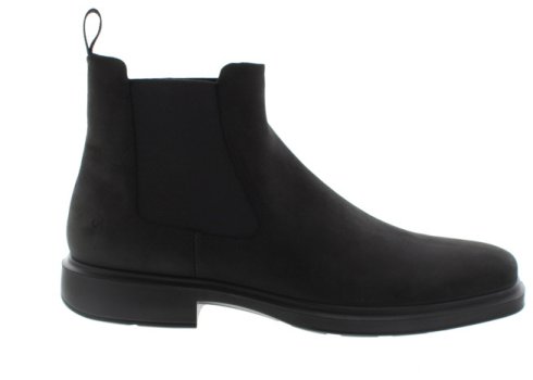Ecco Helsinki II Black Oiled-Nubuck Dealer Boot | Mens Larger Sized Shoes