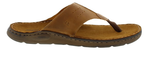 Josef Seibel Maverick 05 Brown Nubuck Toe-Post Sandal | Mens Larger Sized Shoes