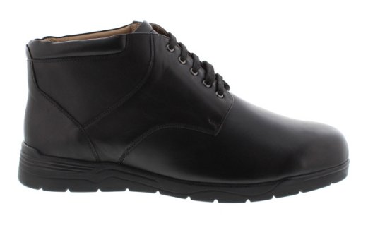 DB Shoes Douglas Black Leather Lace Up Ankle Boot | Mens Larger Sized Shoes
