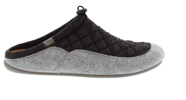 Toni Pons Nadir-Um Black Crosshatch Textile House Mule | Mens Larger Sized Shoes
